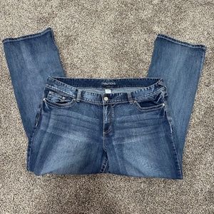 Maurices Straight Leg Denim Jeans in Size 24 Regular